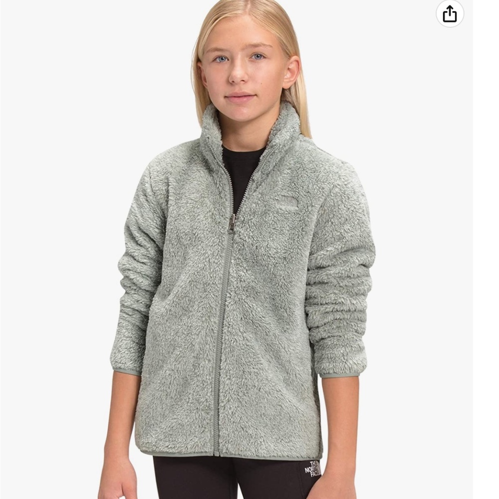 THE NORTH FACE Girls' Suave Oso Fleece Full-Zip Jacket Wrought Iron Heather